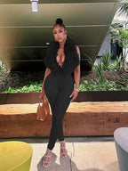 Sexy 2 Piece Set Women Tracksuit Hipster Halter Backless Furry Tank Tops+Leggings Matching Sexy Streetwear Outfits