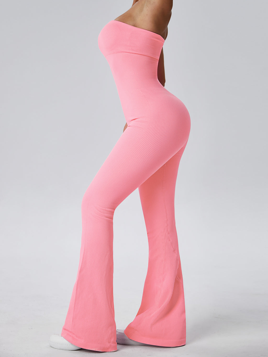 Fitness Peach Hip Training Sports Yoga Bell-bottom Pants Trousers