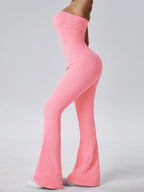 Fitness Peach Hip Training Sports Yoga Bell-bottom Pants Trousers