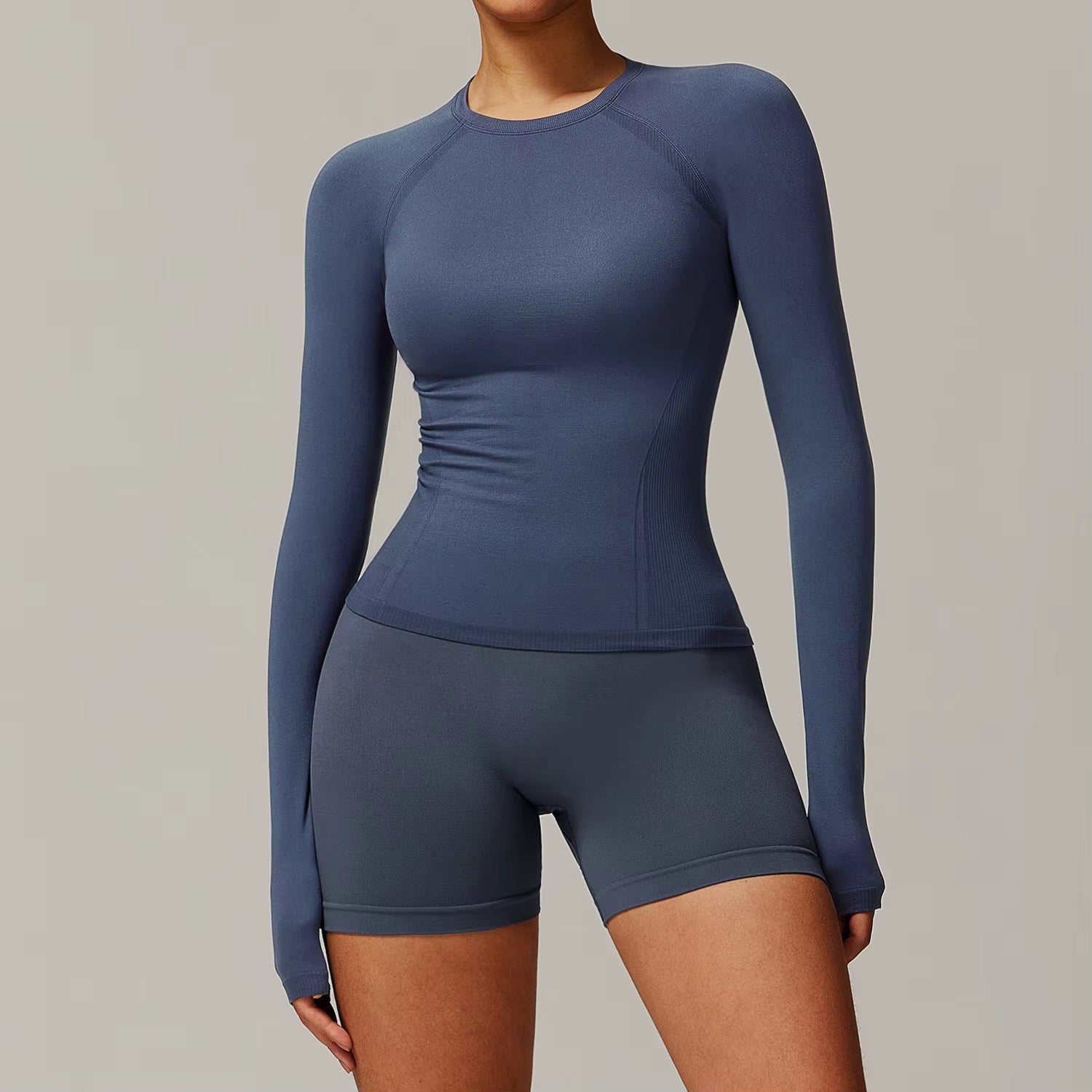 Seamless Yoga Set Women Pink Short Sleeve Top with High Waist Leggings Two Piece Workout Clothes Sports Fitness Gym Sets